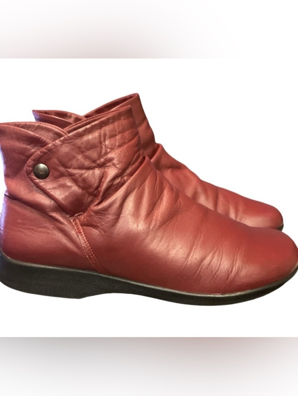 Arcopedico Portugal Comfort Ankle Red Booties/Boots - Size: EU 40 US 9 Boho